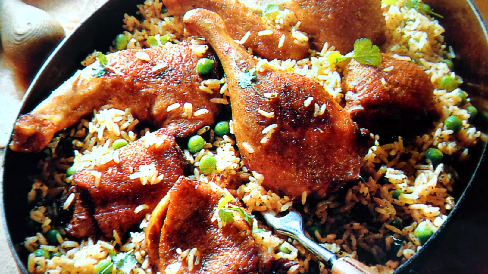 Duck with coriander