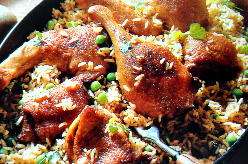 Duck with coriander